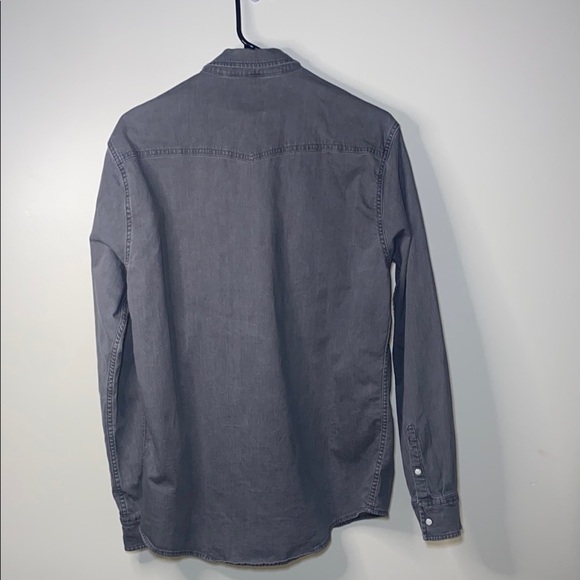 Topman Gray Lightweight Shirt Jacket Slim Fit - Picture 3 of 11